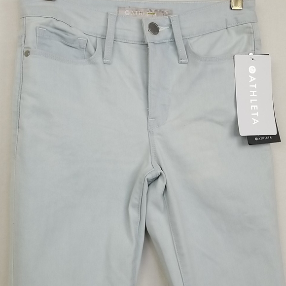 New Athleta Sculptek Skinny Crop Glacier Jeans 0 - Picture 6 of 11